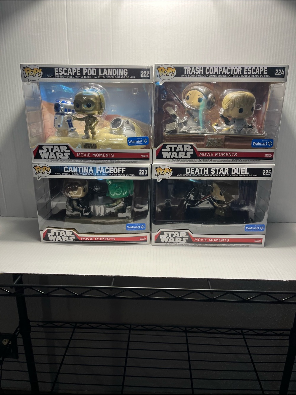 Funko Star Wars Movie Moments 4-Pack — 222,223,224&225 Exclusive-New